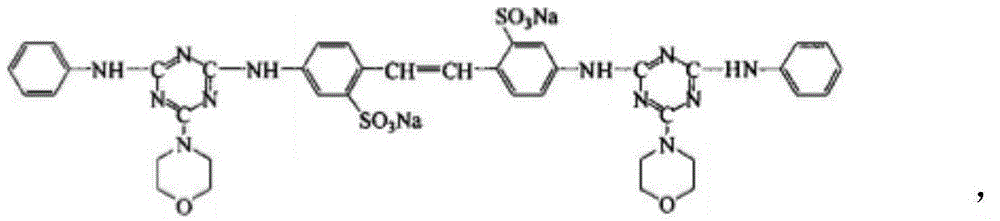 Liquid fluorescent whitening agent for whitening soup and preparation method thereof