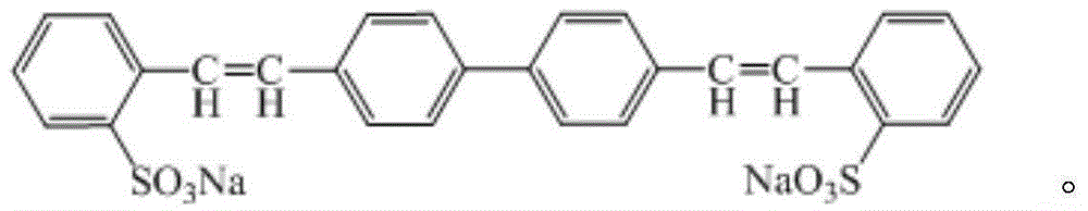 Liquid fluorescent whitening agent for whitening soup and preparation method thereof