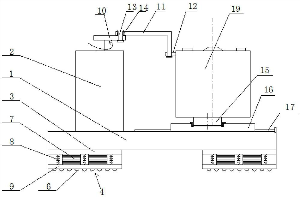 A blood vibration mixing device with adjustable vibration frequency for blood testing