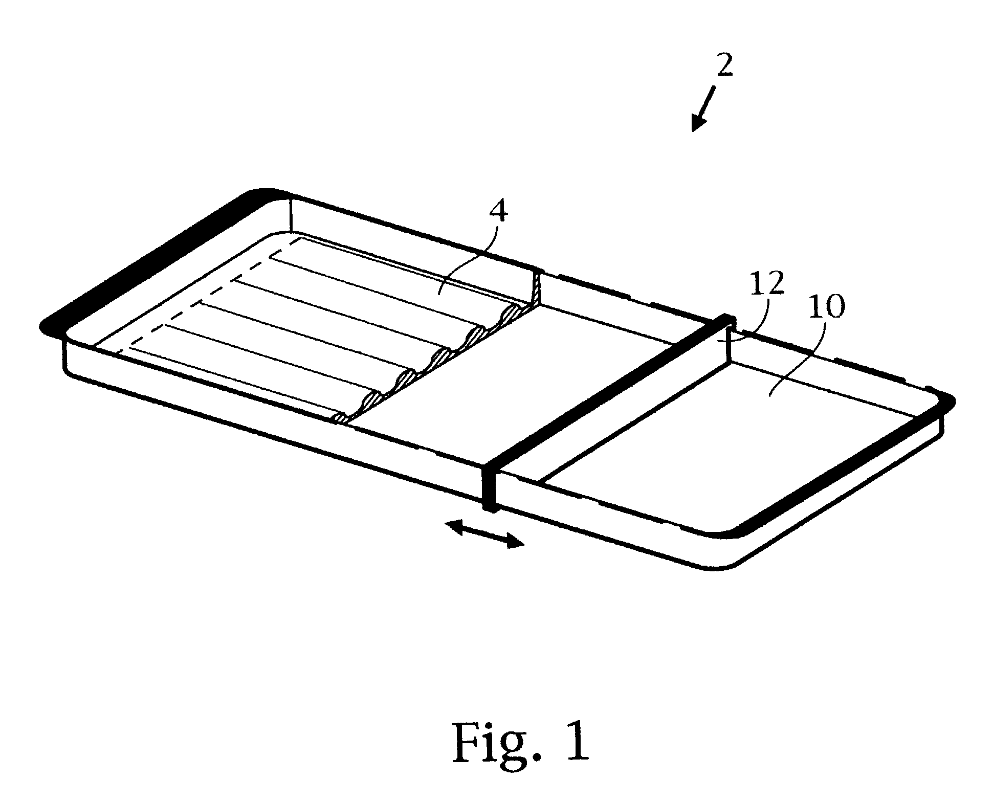 Electric grill with food divider