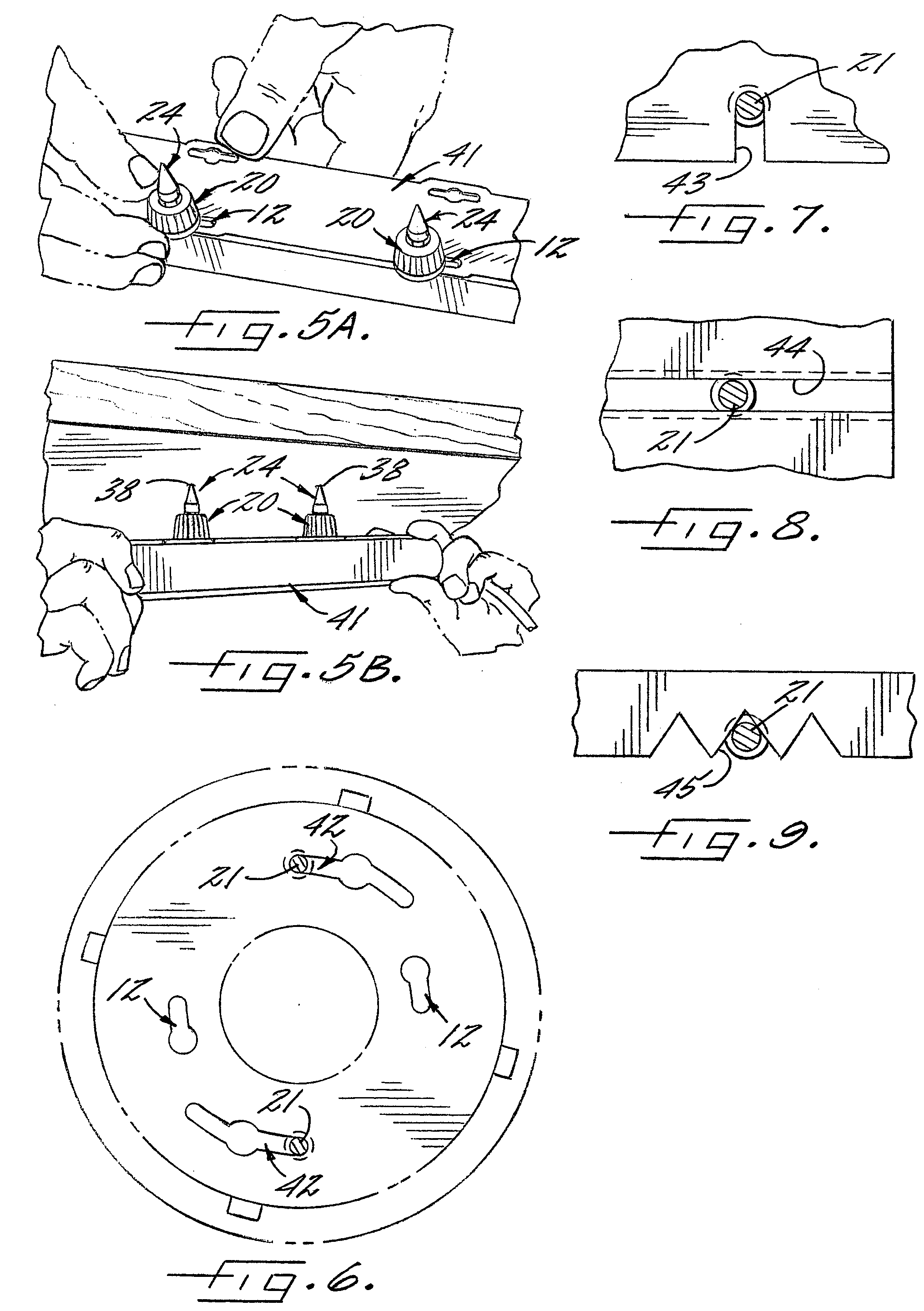 Position marking device for slot hangers