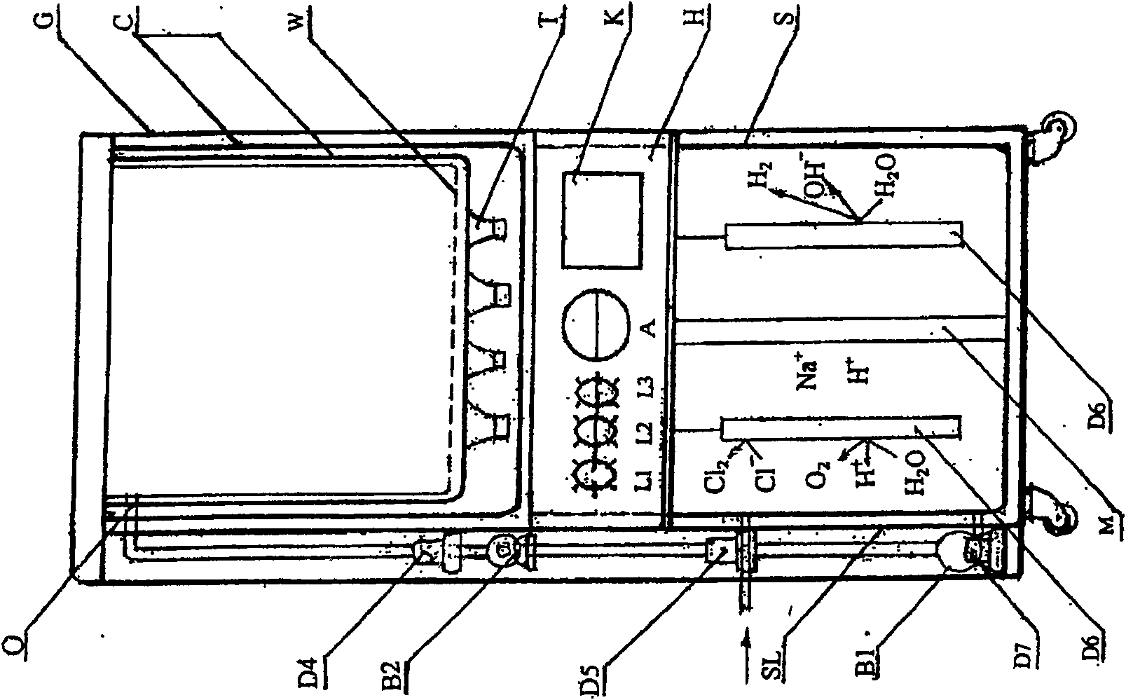 Device and method for cleaning and disinfecting medical speculum by composite frequency ultrasonic wave and acidifying water