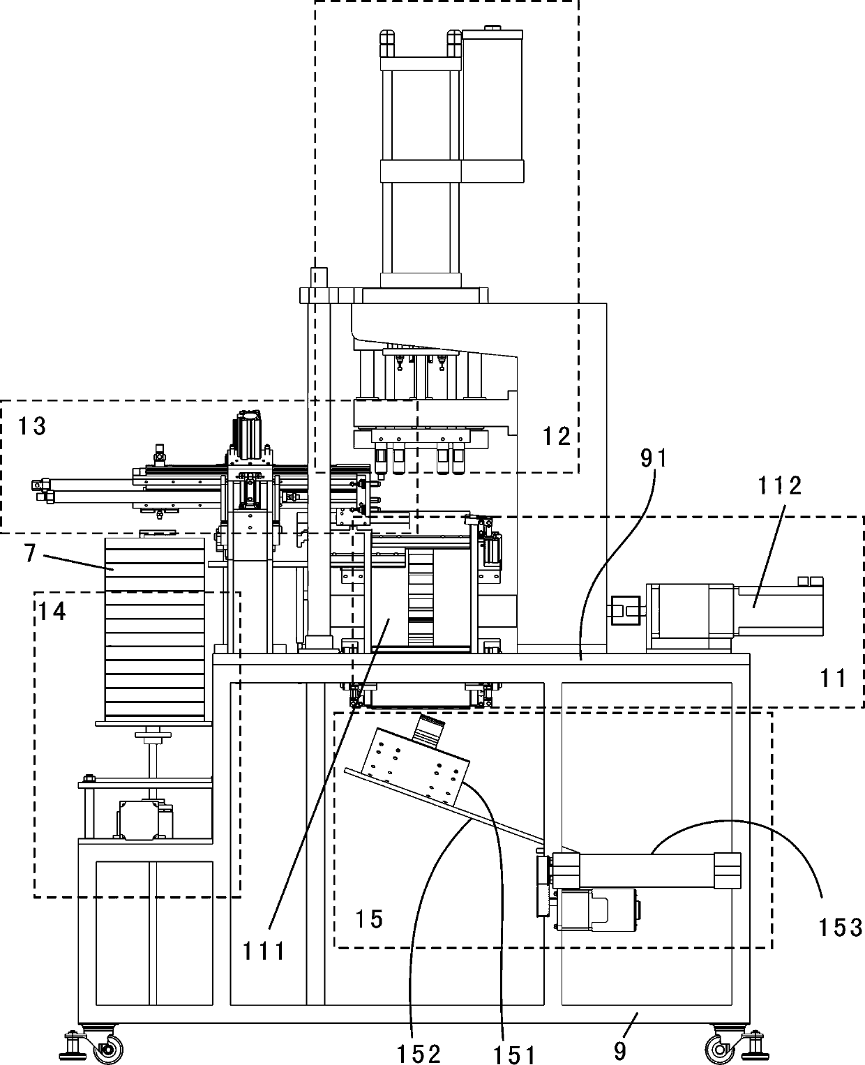 A method and device for automatic riveting of brake pads