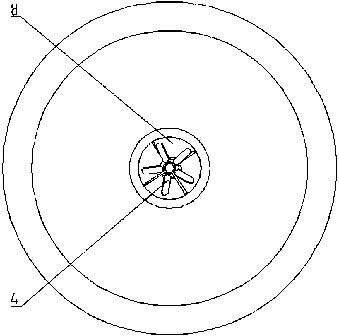 An electric vehicle annular forced air-cooled heat dissipation parallel battery module and its application