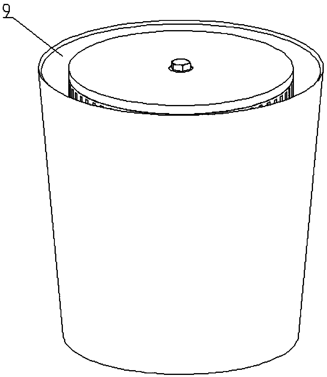 An electric vehicle annular forced air-cooled heat dissipation parallel battery module and its application