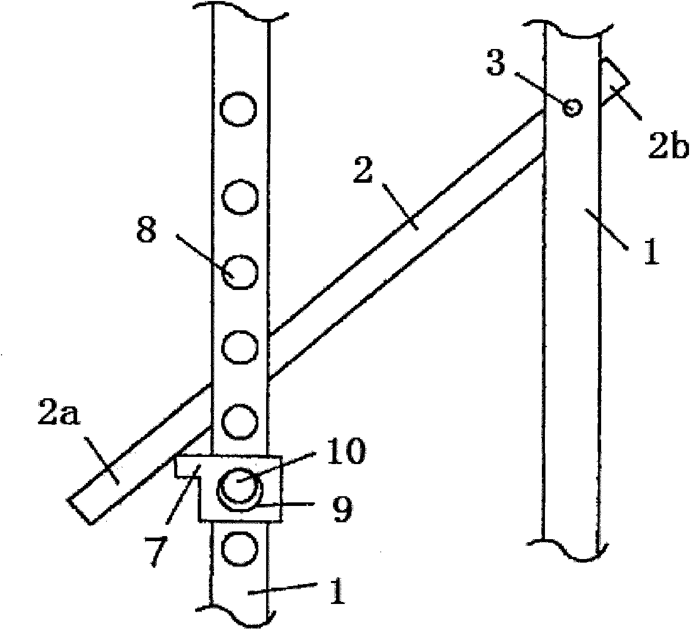 Computer desk for putting desktop computer