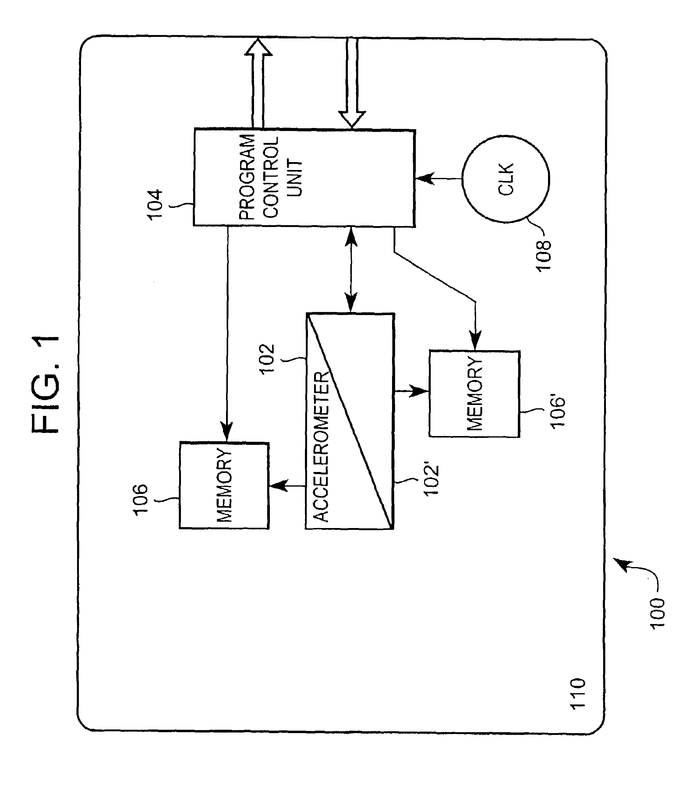 Method and apparatus for recording changes associated with acceleration of a structure