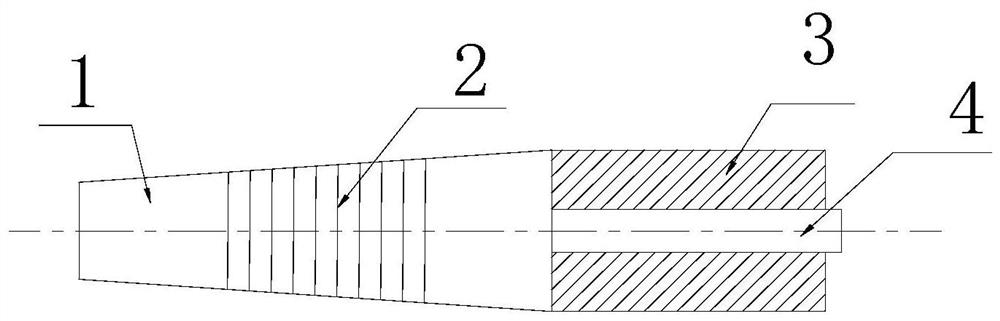 Gasification furnace burner deflection angle measuring device and method