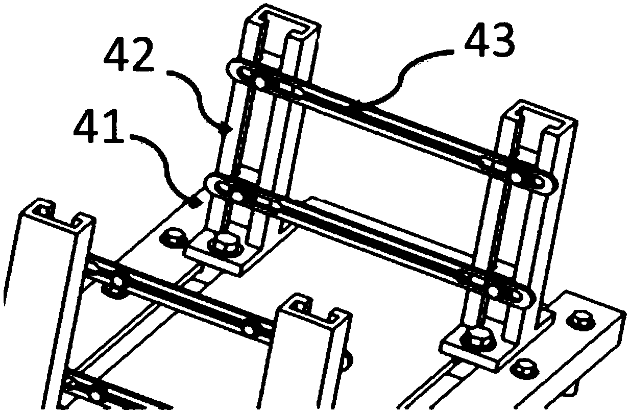 Mounting and fixing device for automobile test data acquiring equipment