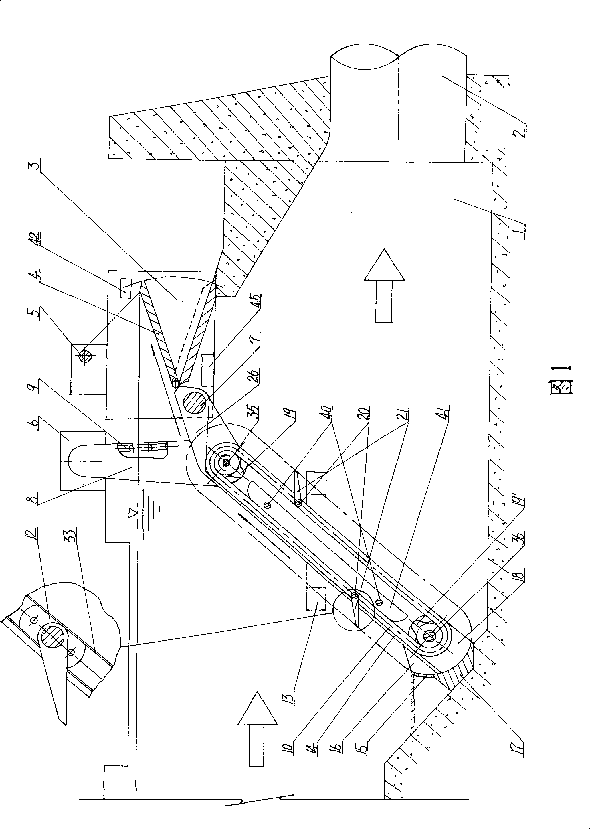 Full automatic pollution removing ice discharge apparatus