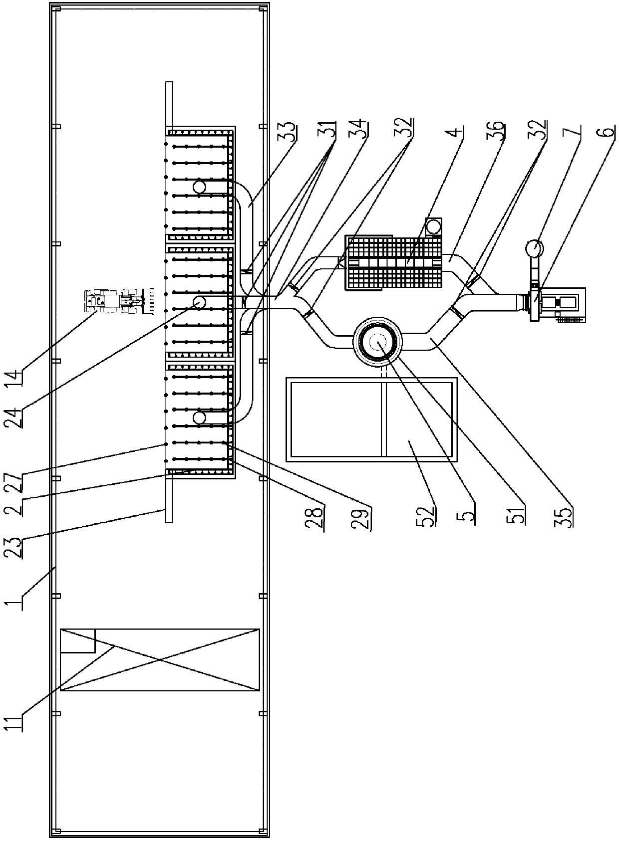 Environmental protection slag pouring device for hot pouring steel slag