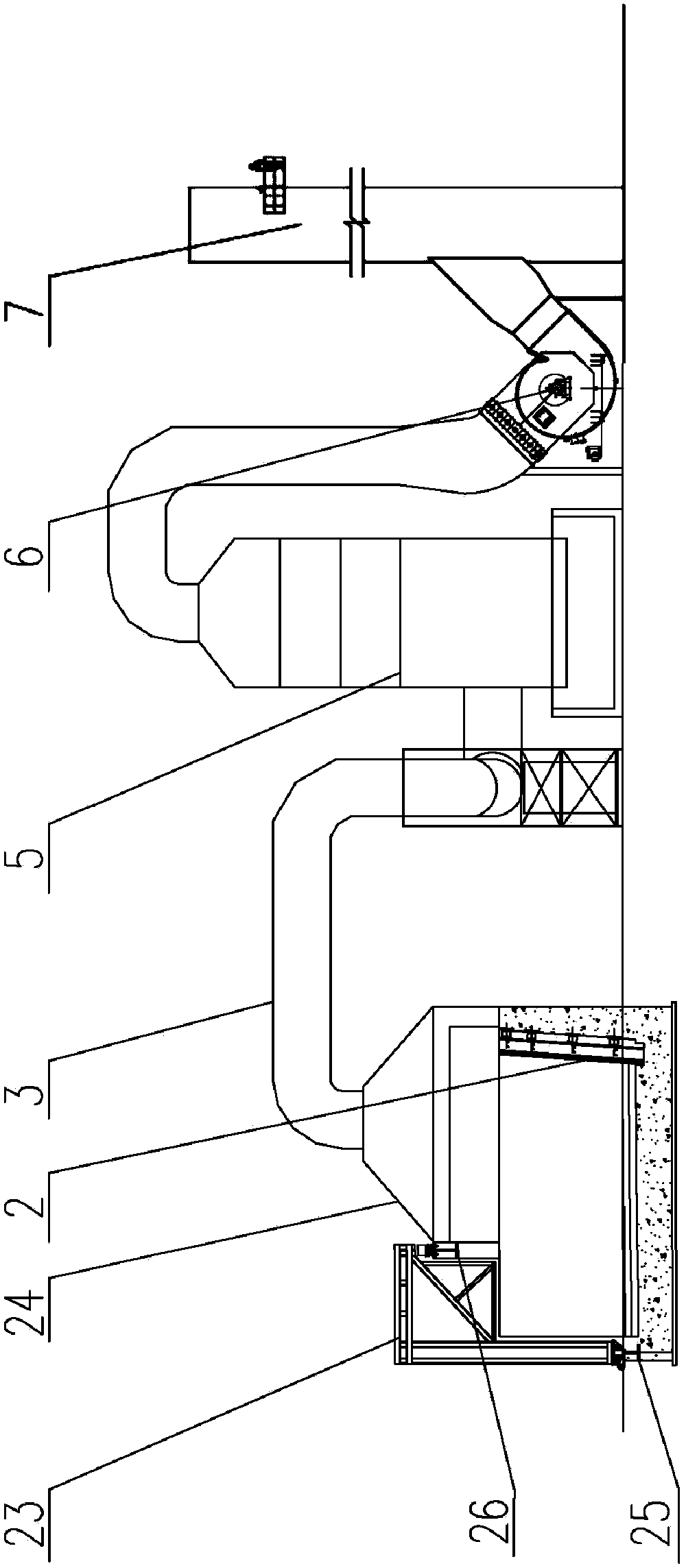 Environmental protection slag pouring device for hot pouring steel slag