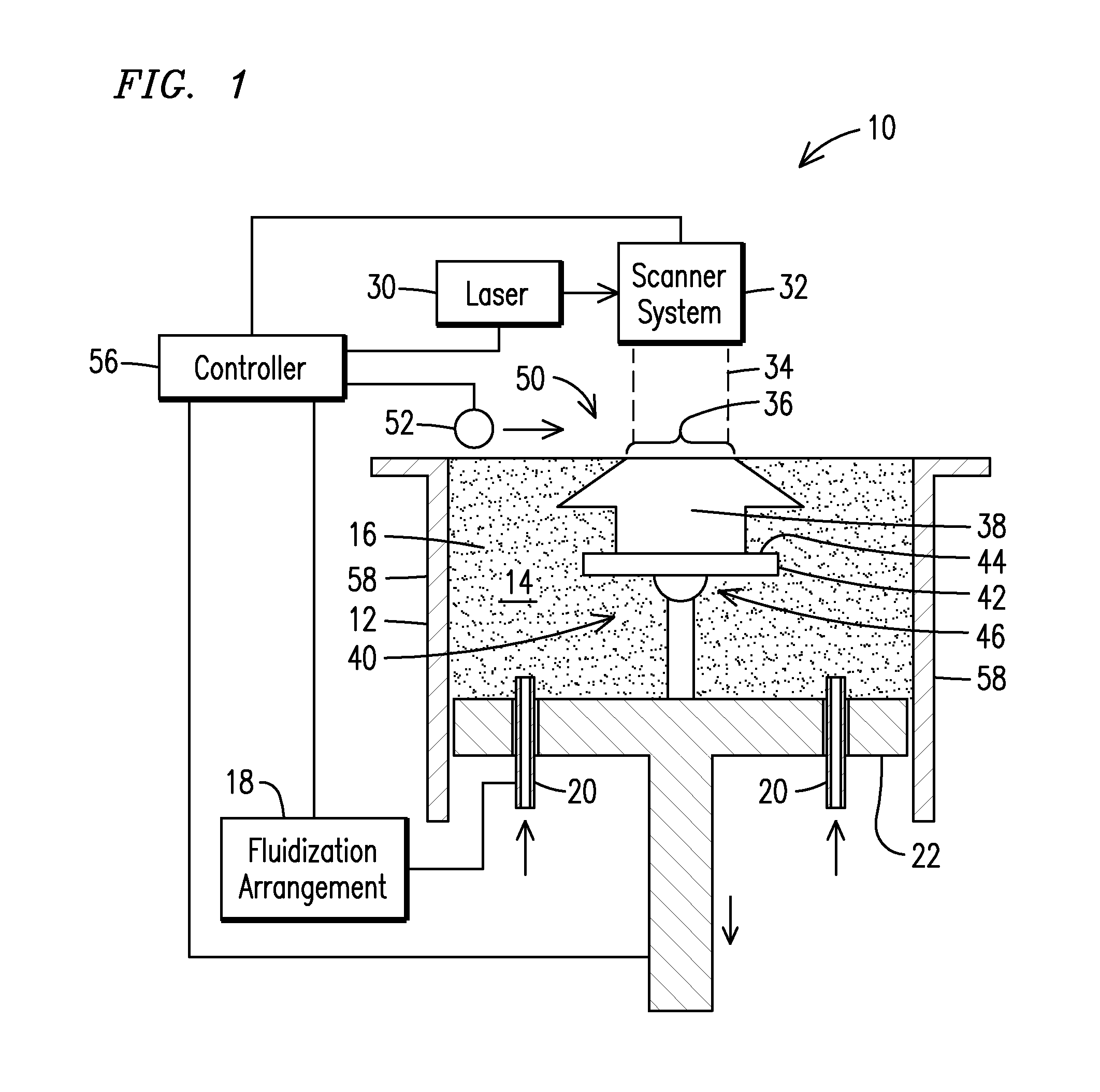 Articulating build platform for laser additive manufacturing