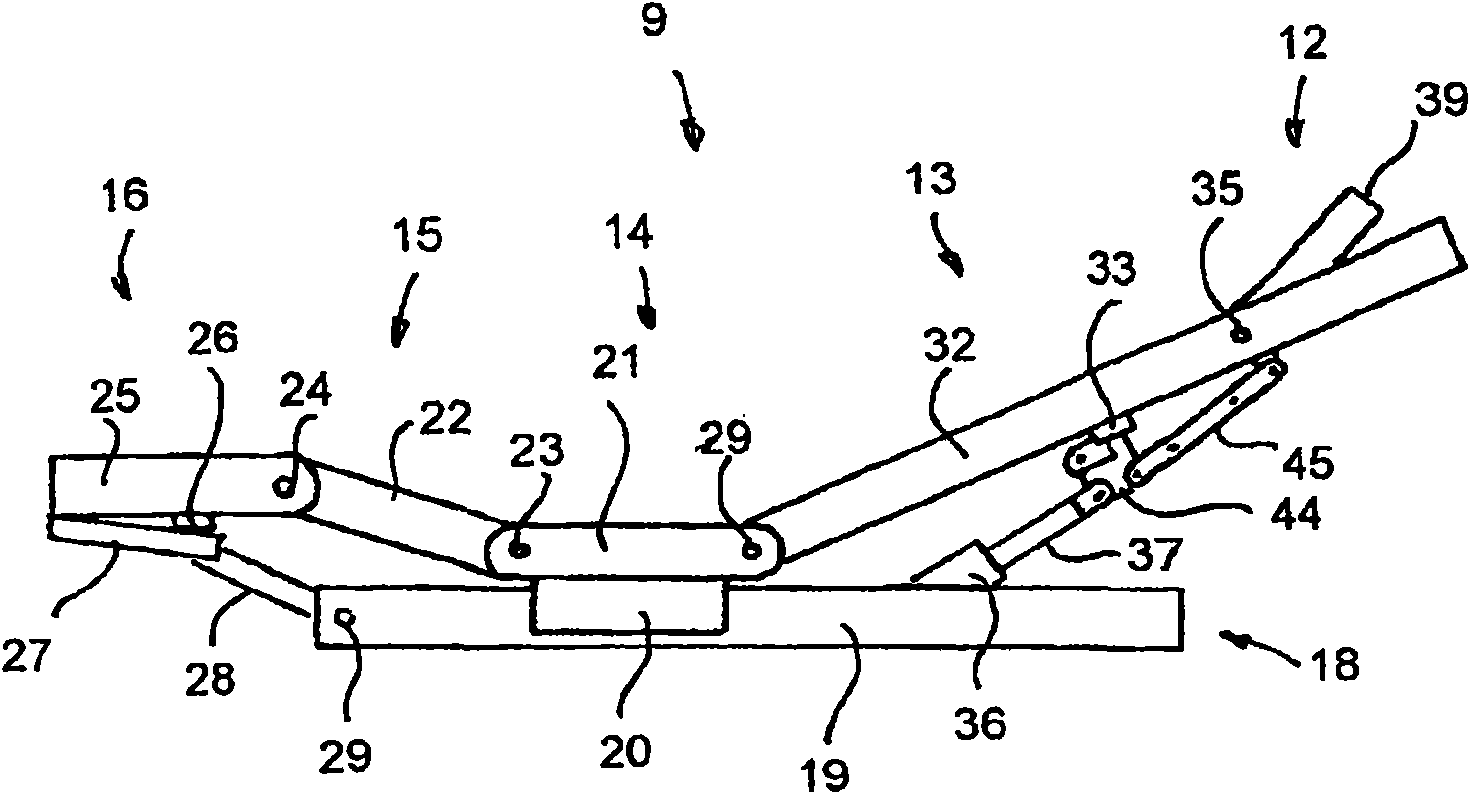 Hospital bed having an adjustable head rest