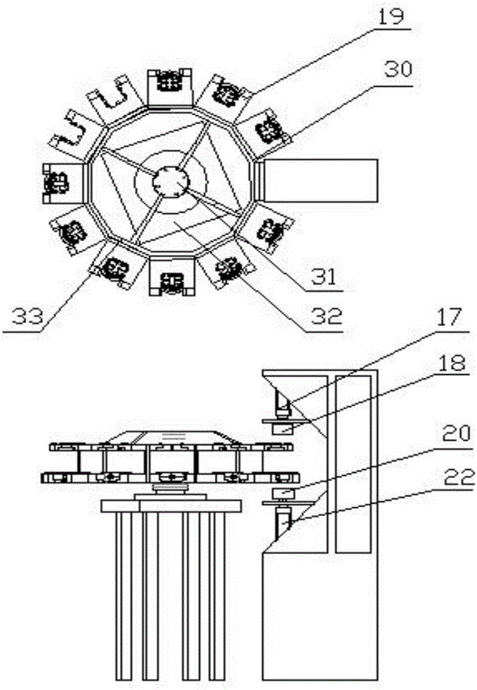 Automatic assembling machine for butterfly valve