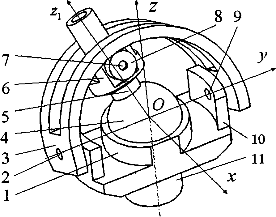 Super large workspace spherical face hinge