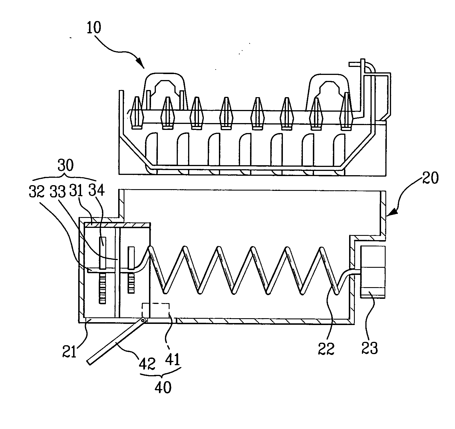 Ice supply system of refrigerator