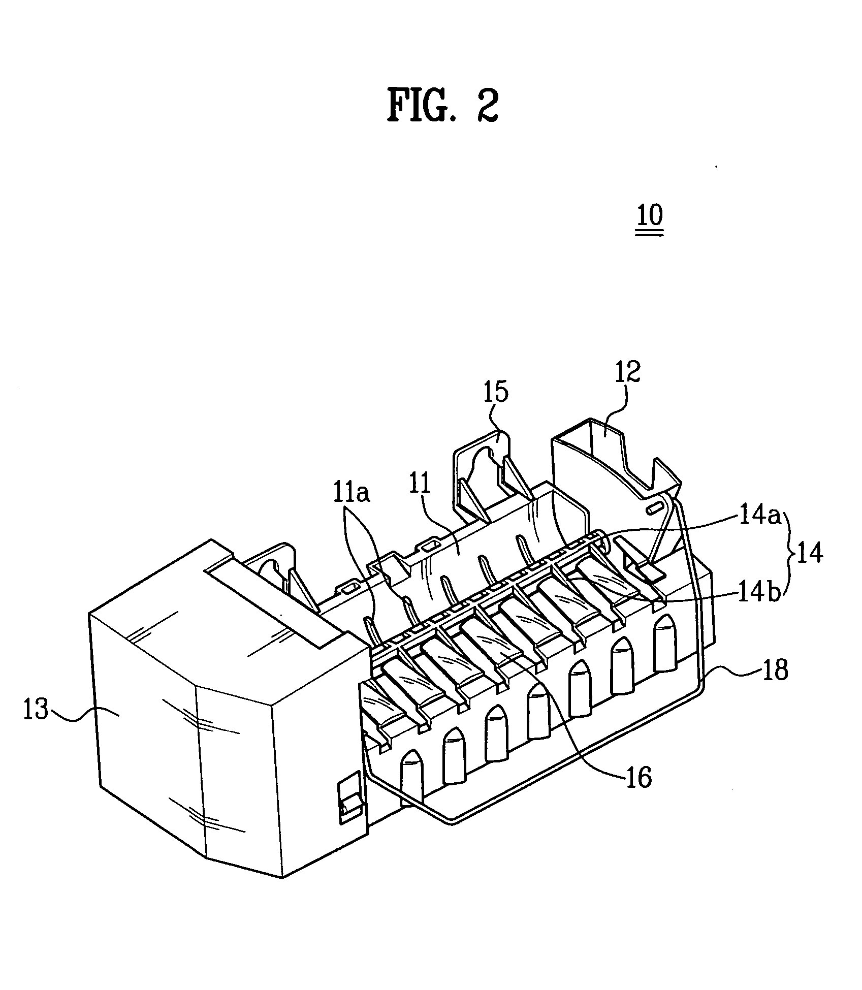 Ice supply system of refrigerator