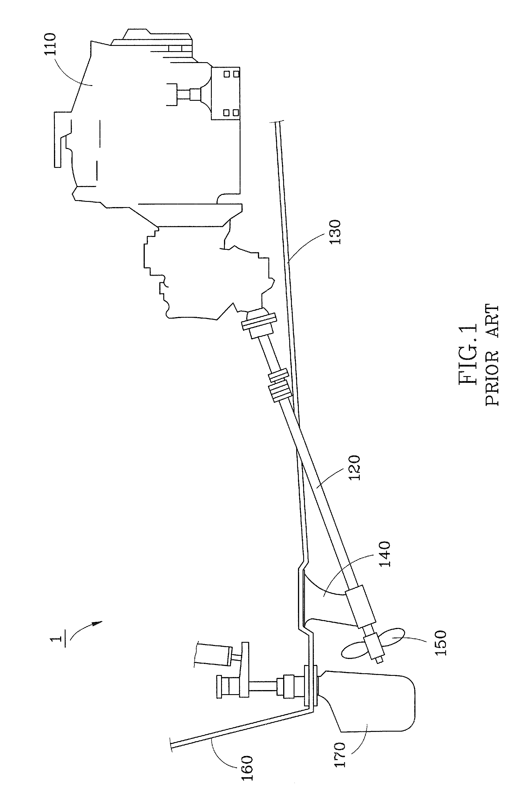 Propelling system for boat