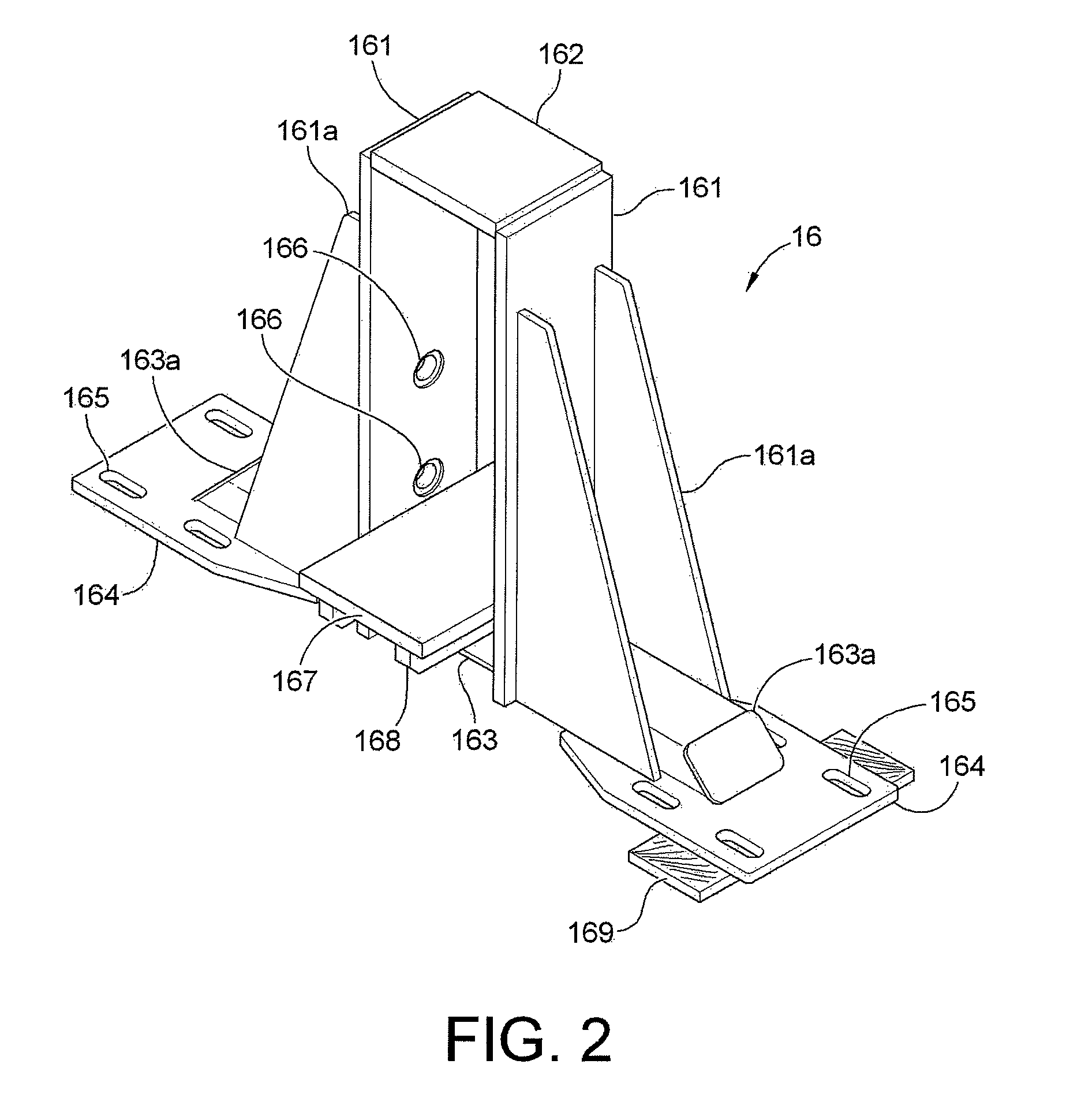 Extended forward tow saddlemount—single rail