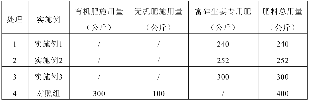 Silicon-rich fertilizer special for ginger and preparation method thereof