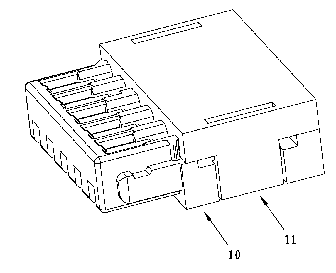 Male connector and electric connector