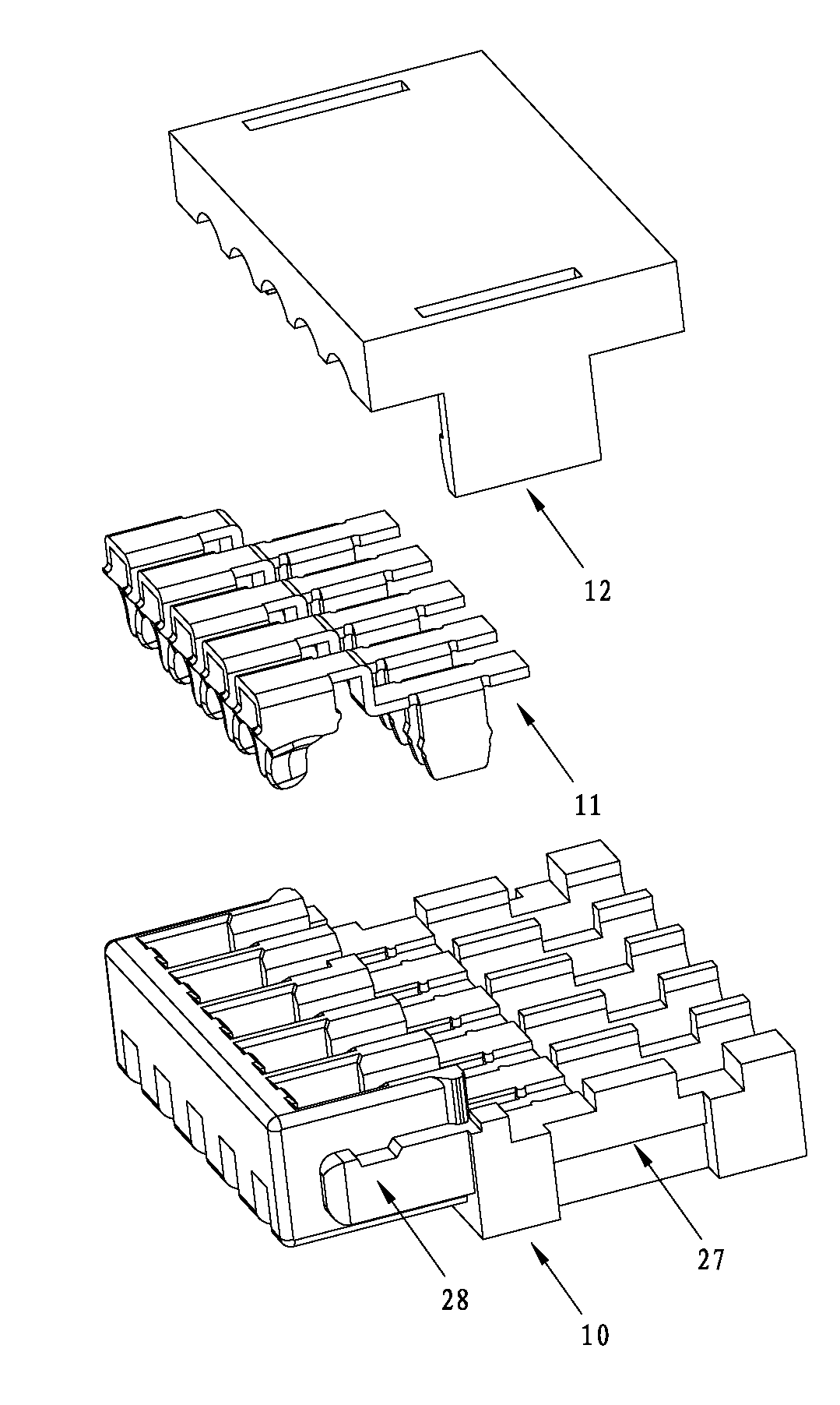 Male connector and electric connector