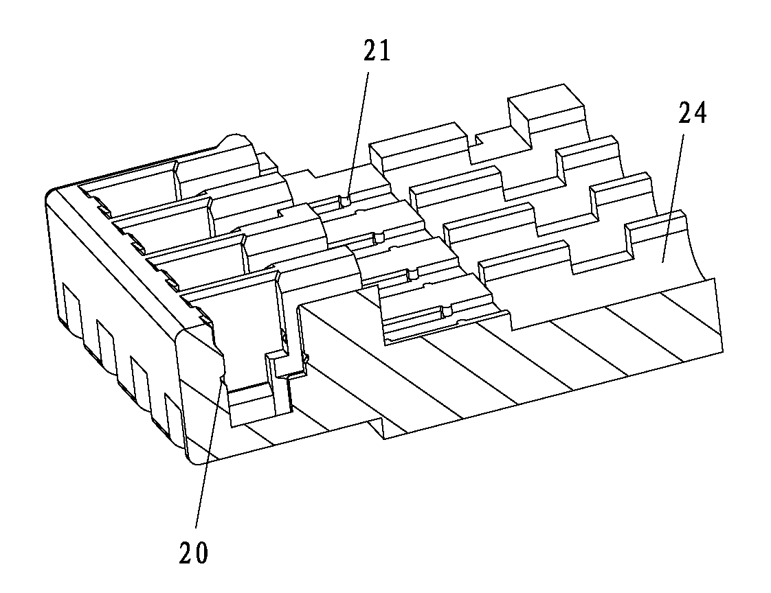 Male connector and electric connector