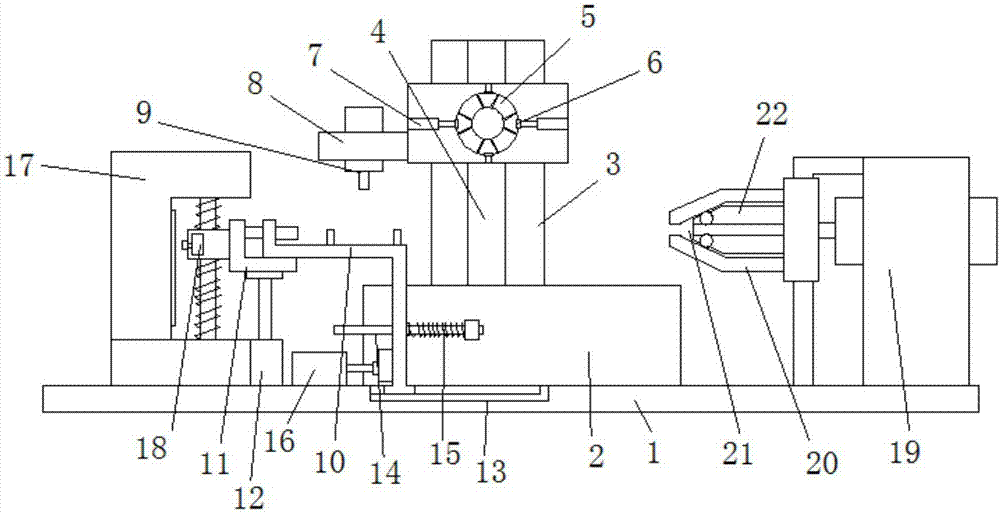 Rotary shaft drilling machining fixing seat in workshop