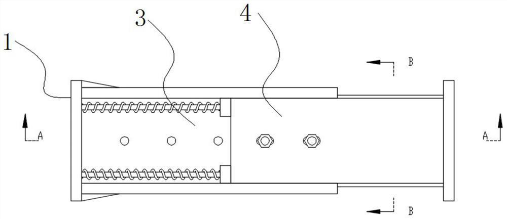 A telescopic building steel structure connector