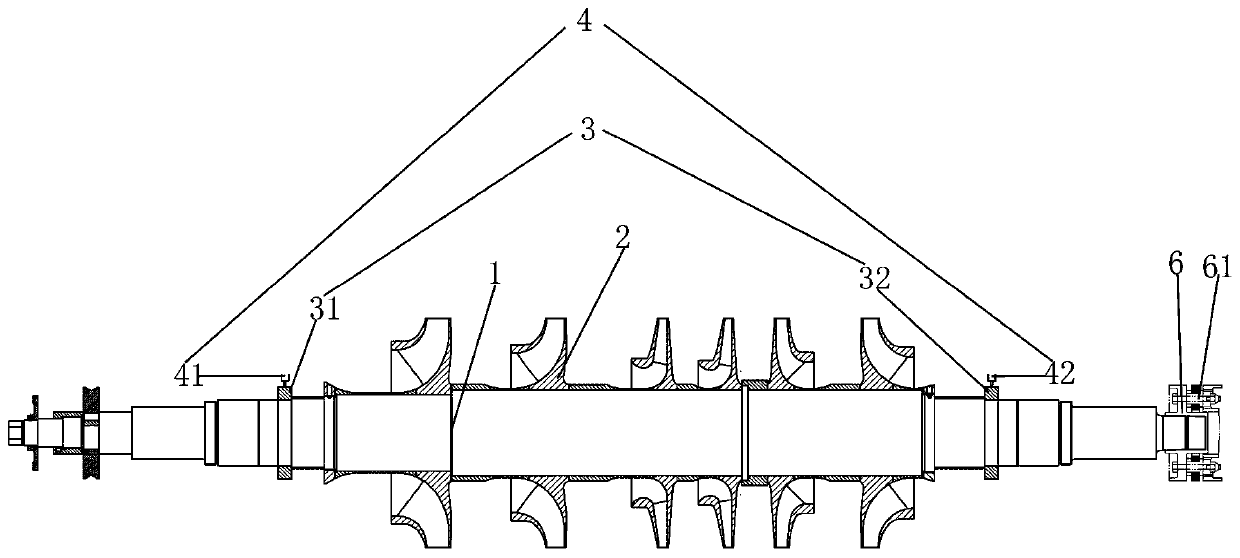 Centrifugal compressor torque monitoring device