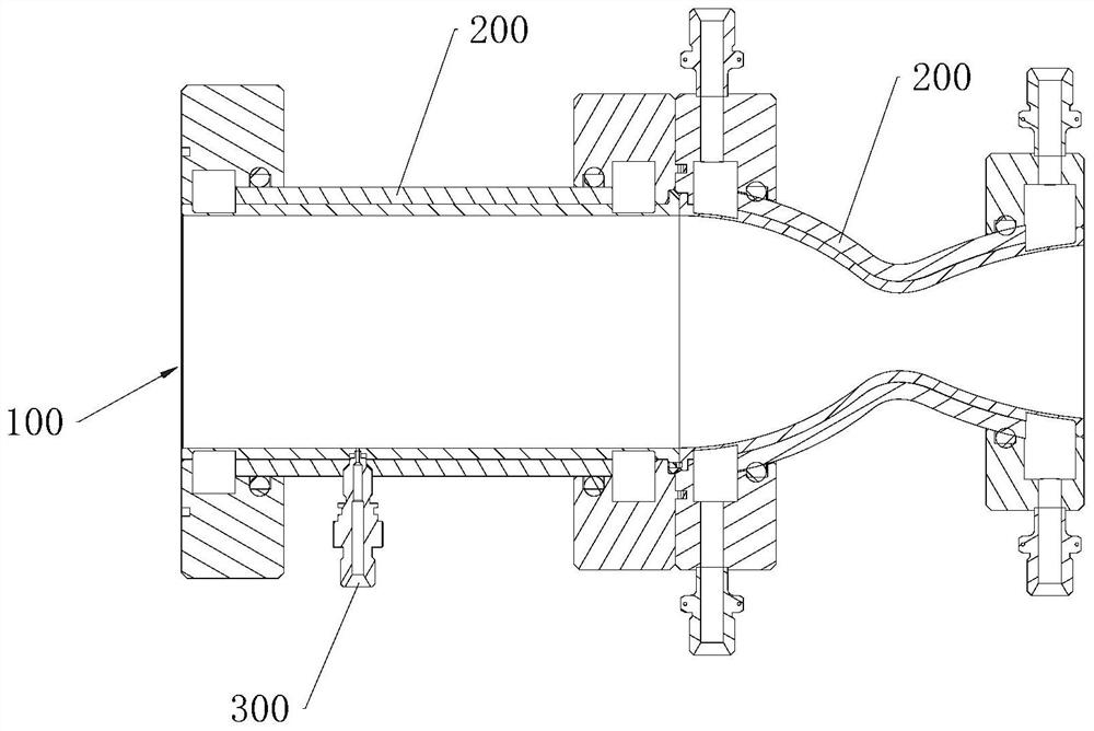 Composite material winding regeneration cooling thrust chamber and processing technology