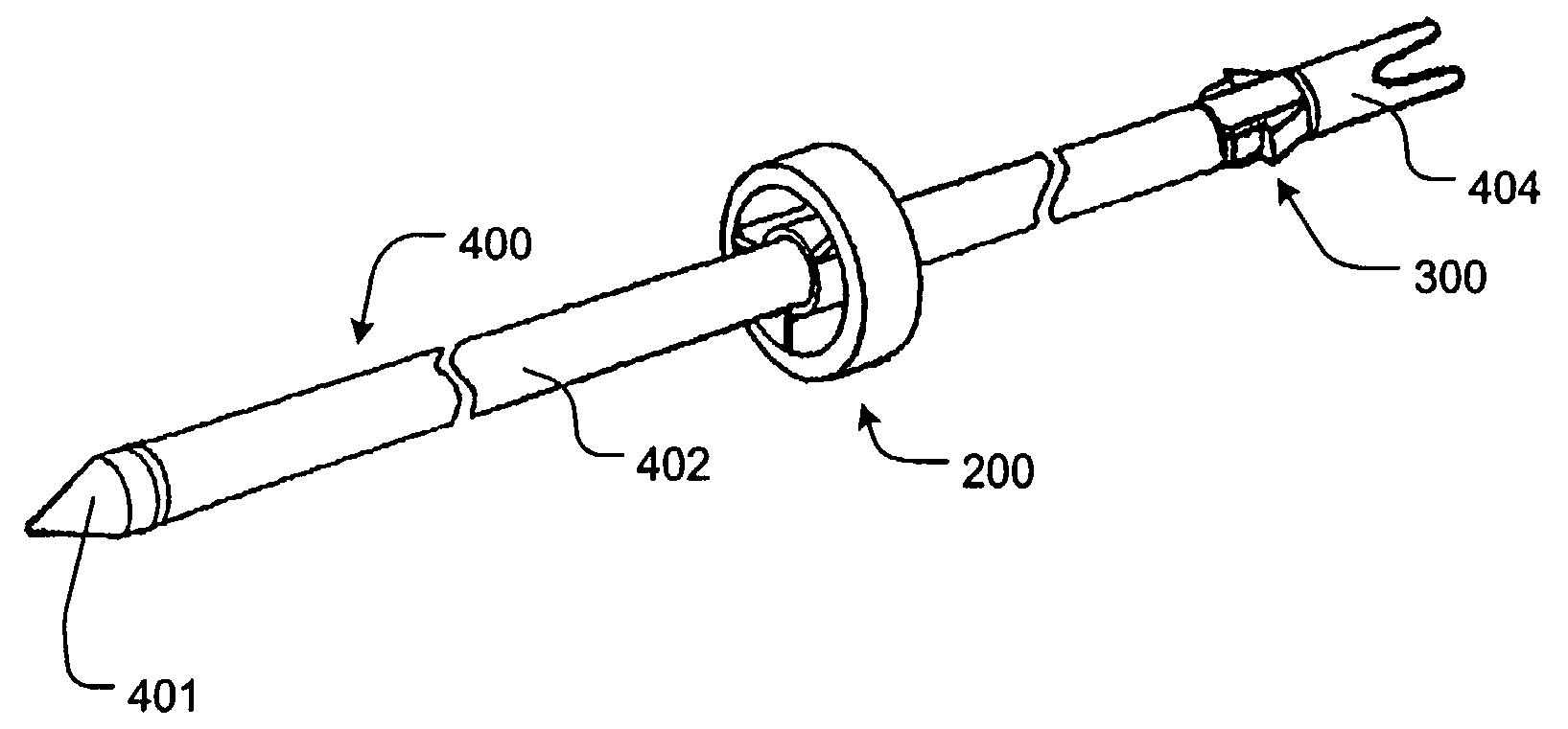 Sliding arrow stabilizer