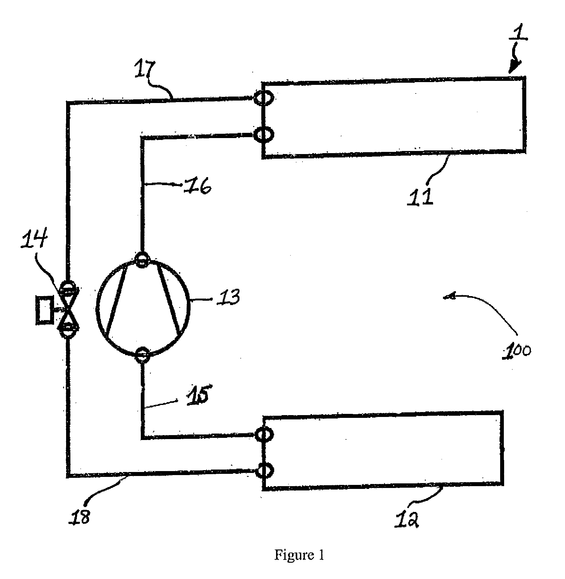 Modular air conditioning system with heat pump functionality