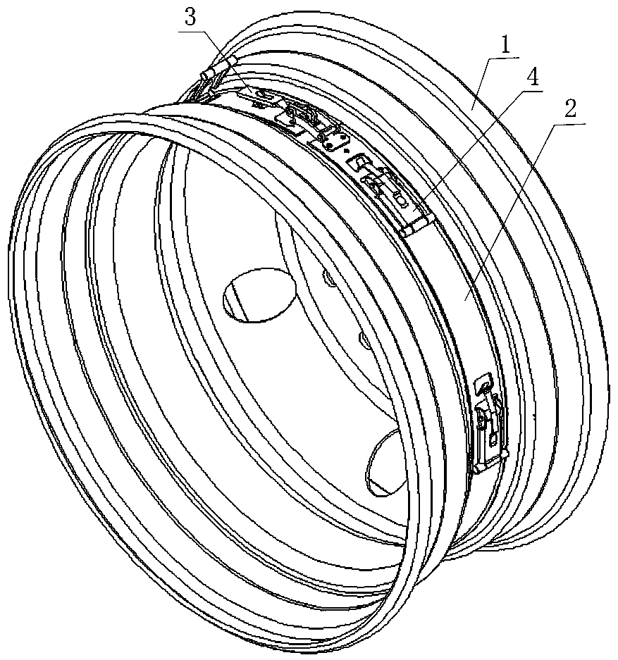 Tire burst preventive safety mechanism for automobile