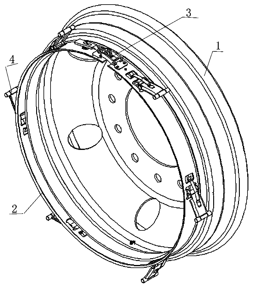 Tire burst preventive safety mechanism for automobile