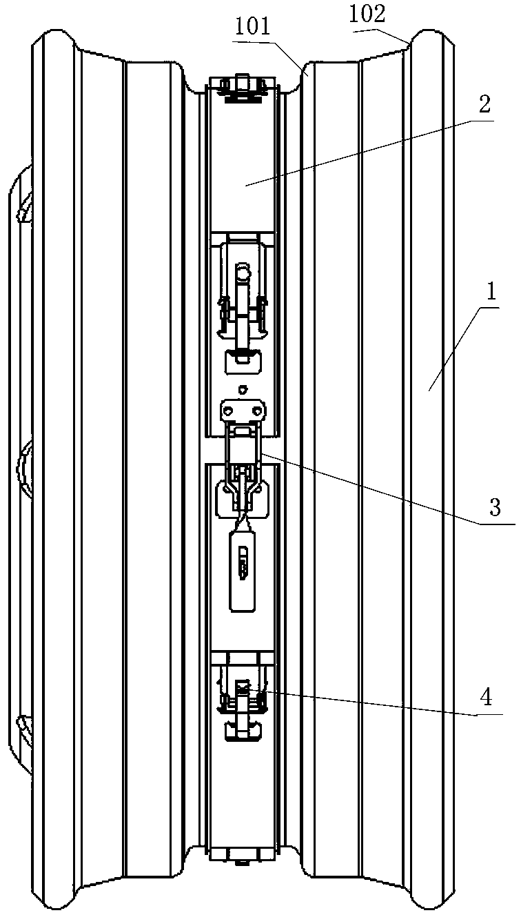 Tire burst preventive safety mechanism for automobile