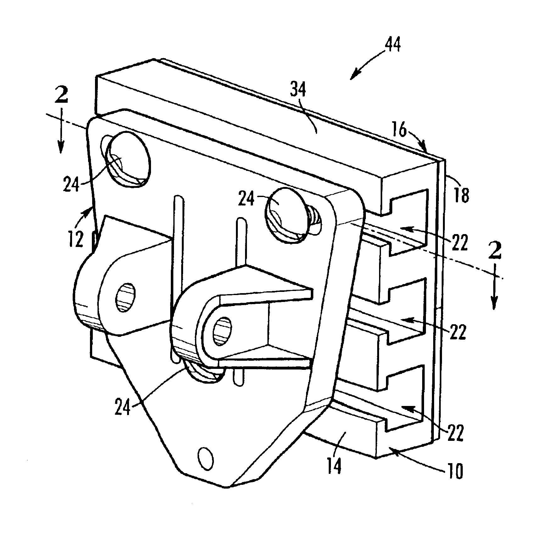 Transducer mounting block