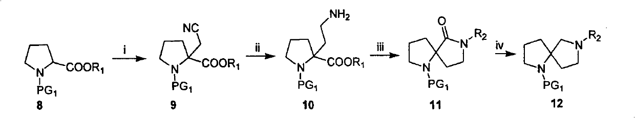 Preparation method of alpha-aza toroid drug template