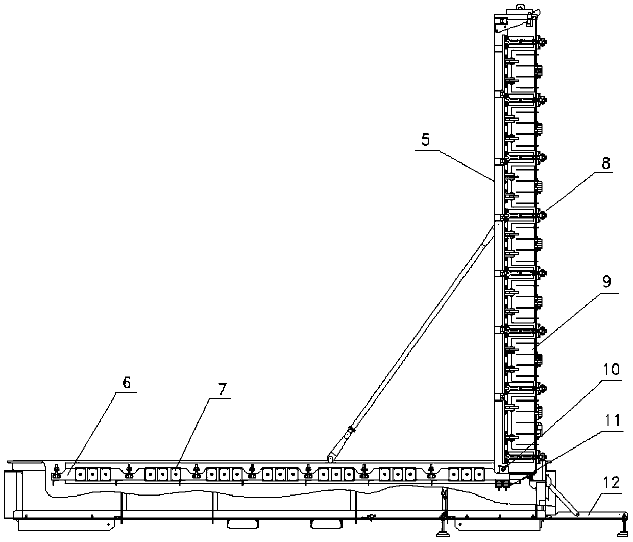 Conveying container for nuclear fuel assemblies