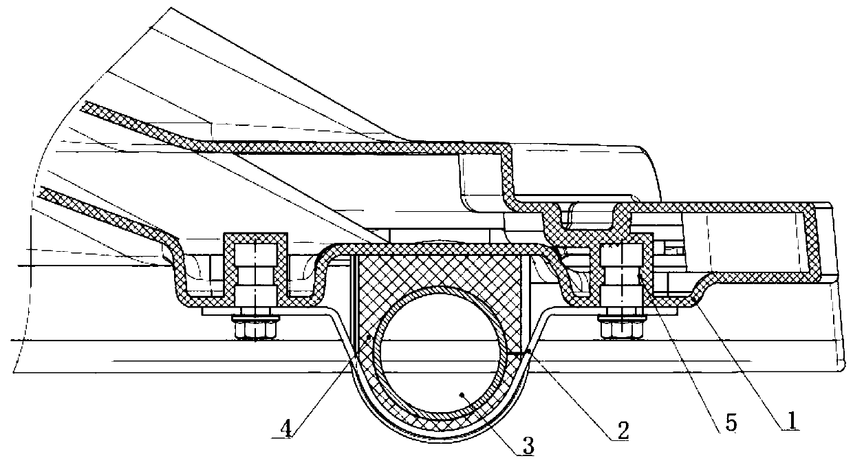 Cab top cap sealing installation structure and all-terrain vehicle comprising same