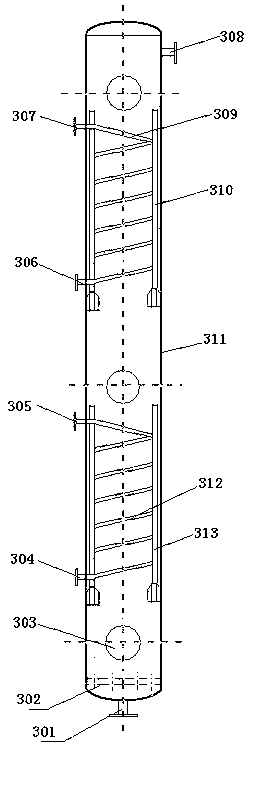 Method and equipment for separating diolefin component in oil cracking ethylene byproduct carbon-5 fraction