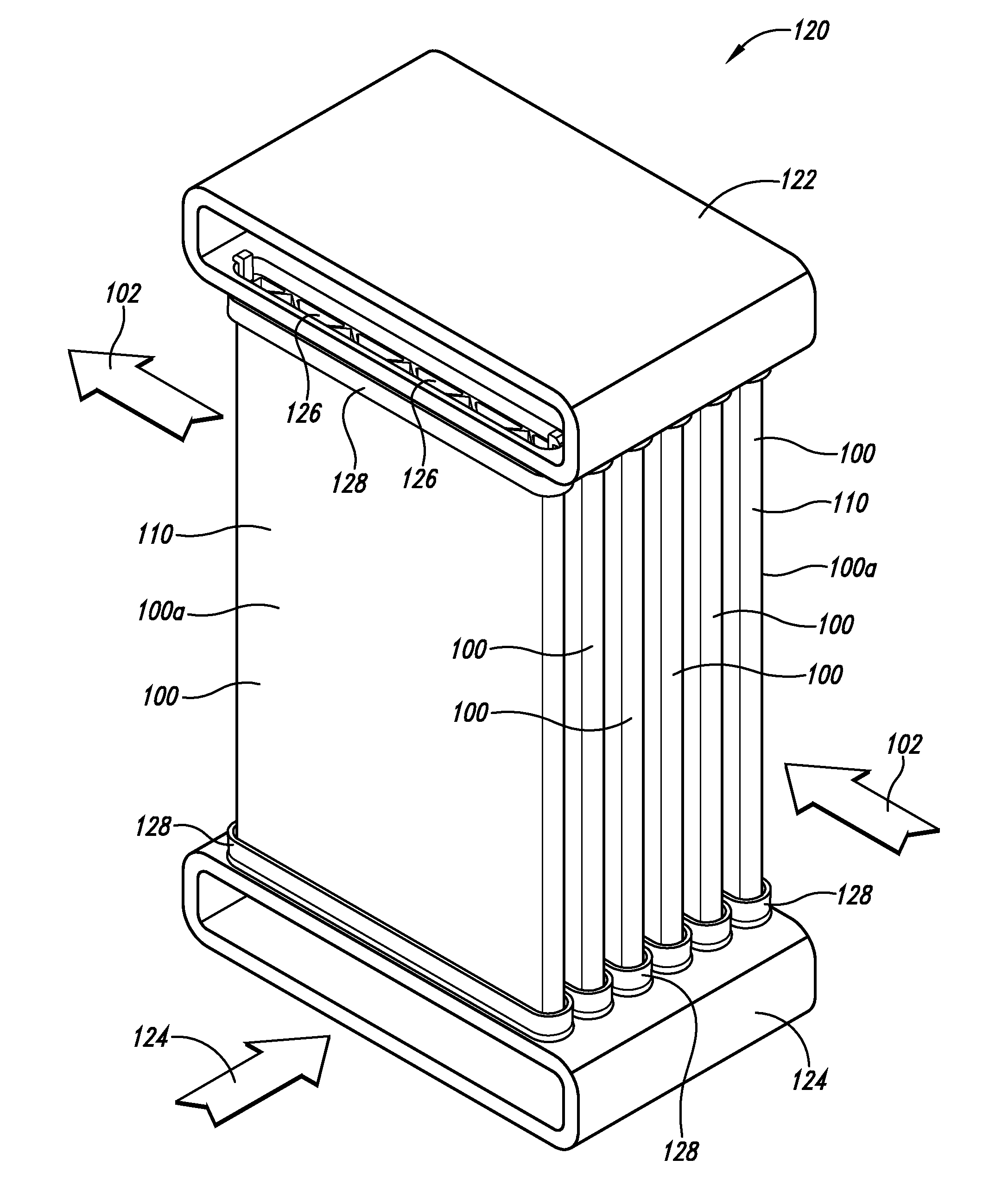 Multi-phase selective mass transfer through a membrane