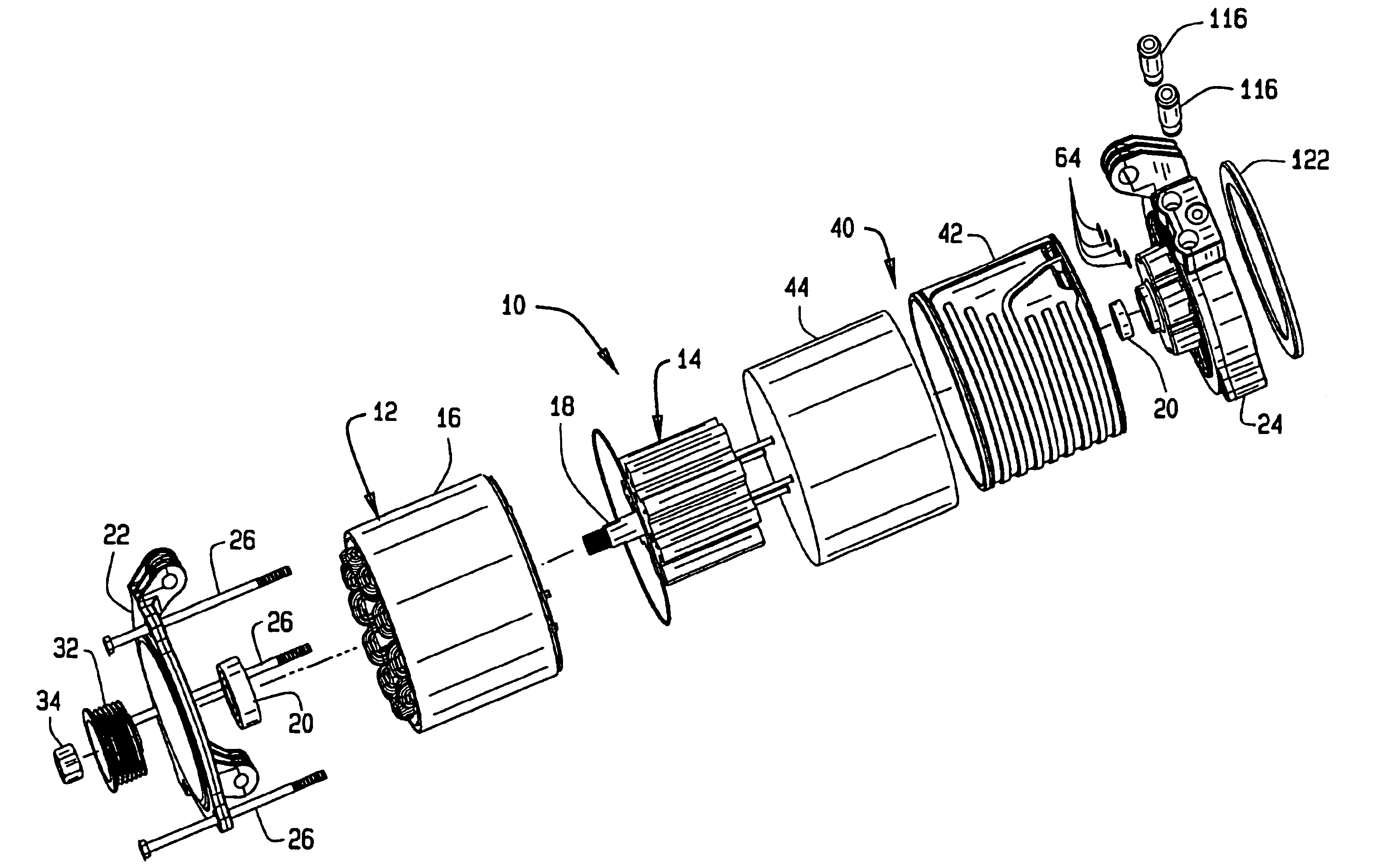 Cooling system for dynamoelectric machine