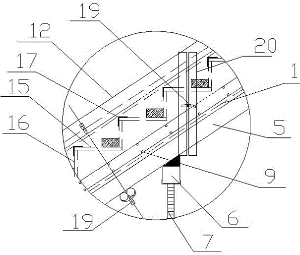 Formwork structure for sealing of cast-in-situ stairs and reversed concrete pouring construction method of formwork structure