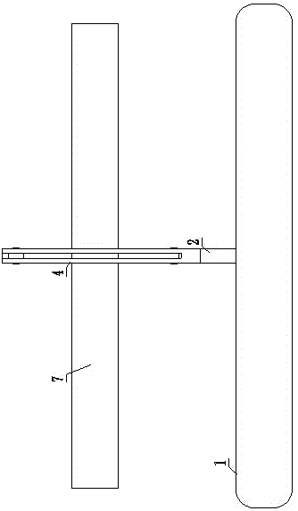 Vehicle frame traveling mechanism device