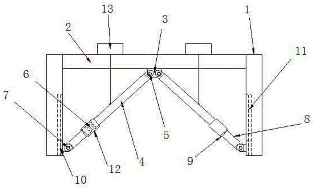 Supporting device for frame structure