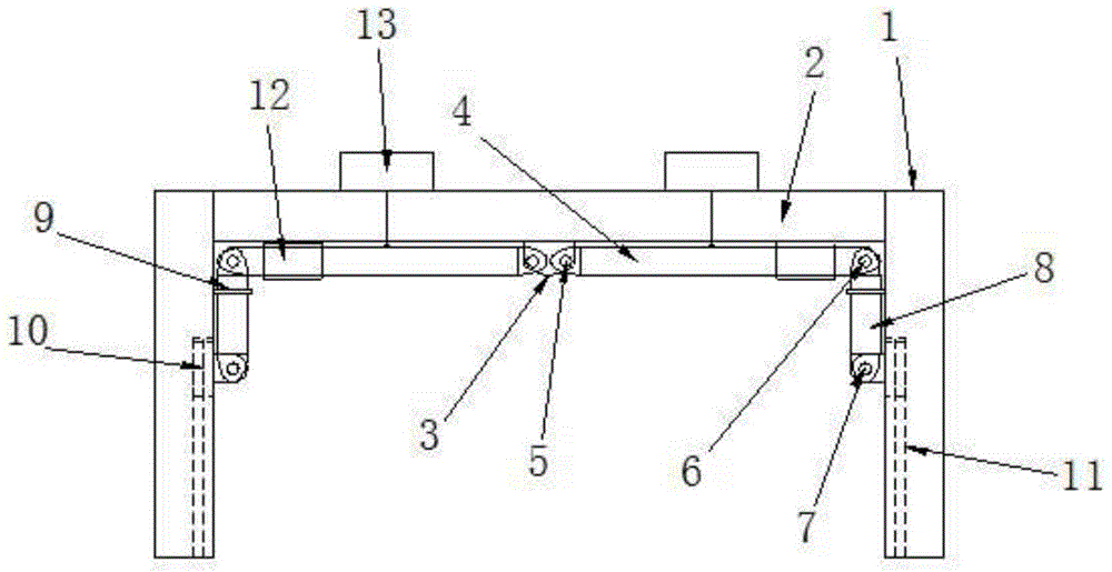 Supporting device for frame structure