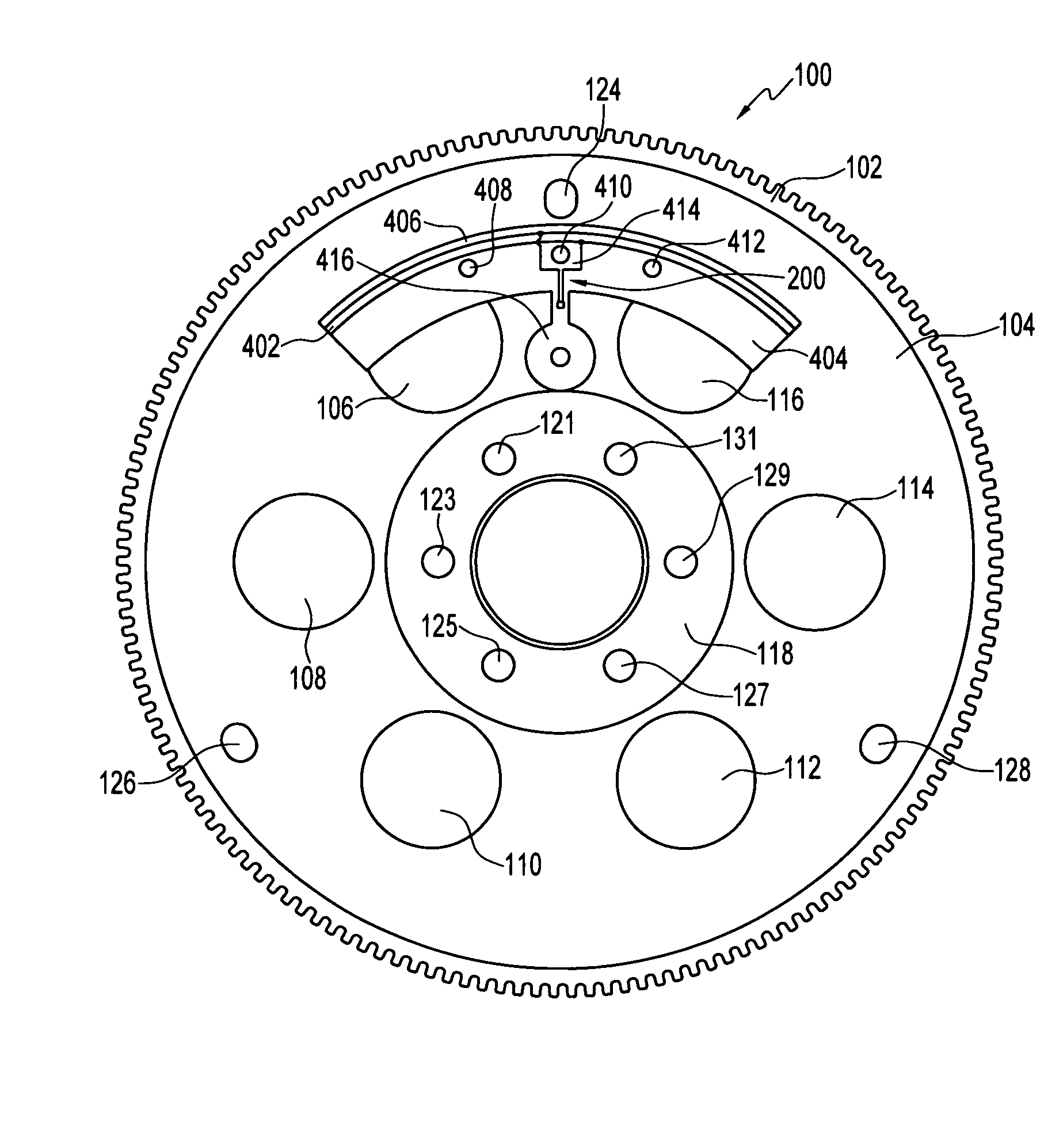 Out-of-plain strain elimination acoustic wave torque sensor