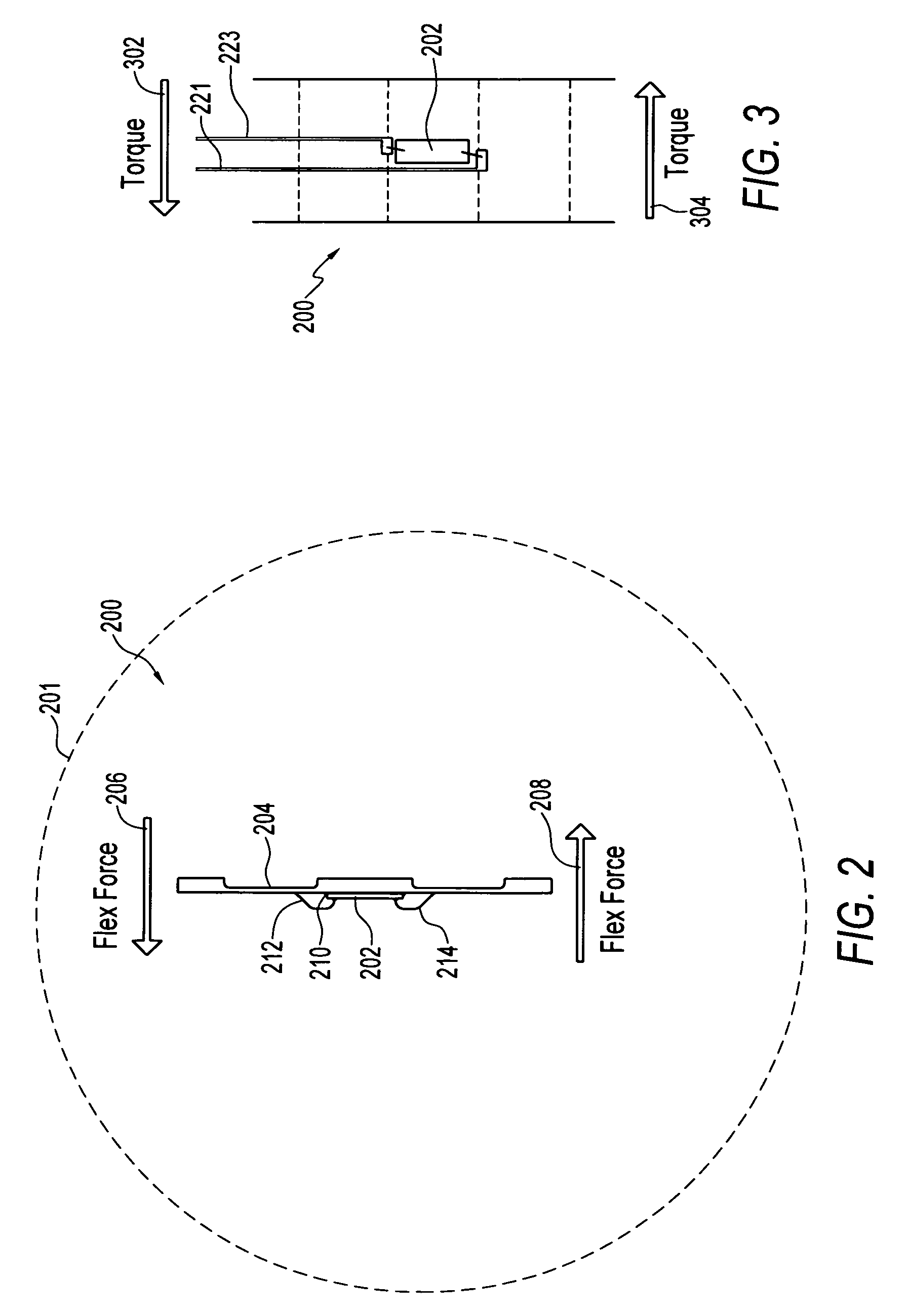 Out-of-plain strain elimination acoustic wave torque sensor